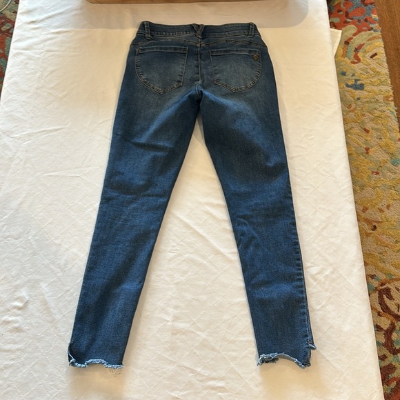 Democracy AB technology Distressed Blue Denim Jeans women’s size 2 EUC - Picture 5 of 7